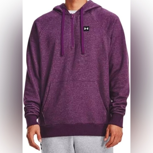 Under Armour Men's UA Rival Fleece ½ Zip Hoodie - Picture 6 of 6